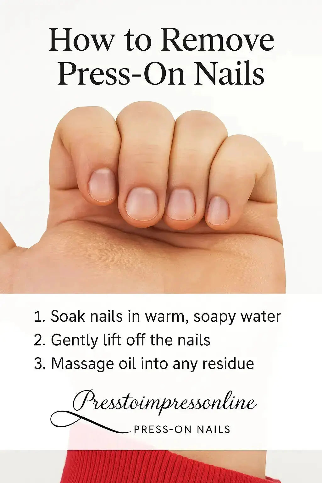 How to Remove Press-On Nails Safely (No Damage) - Press to Impress
