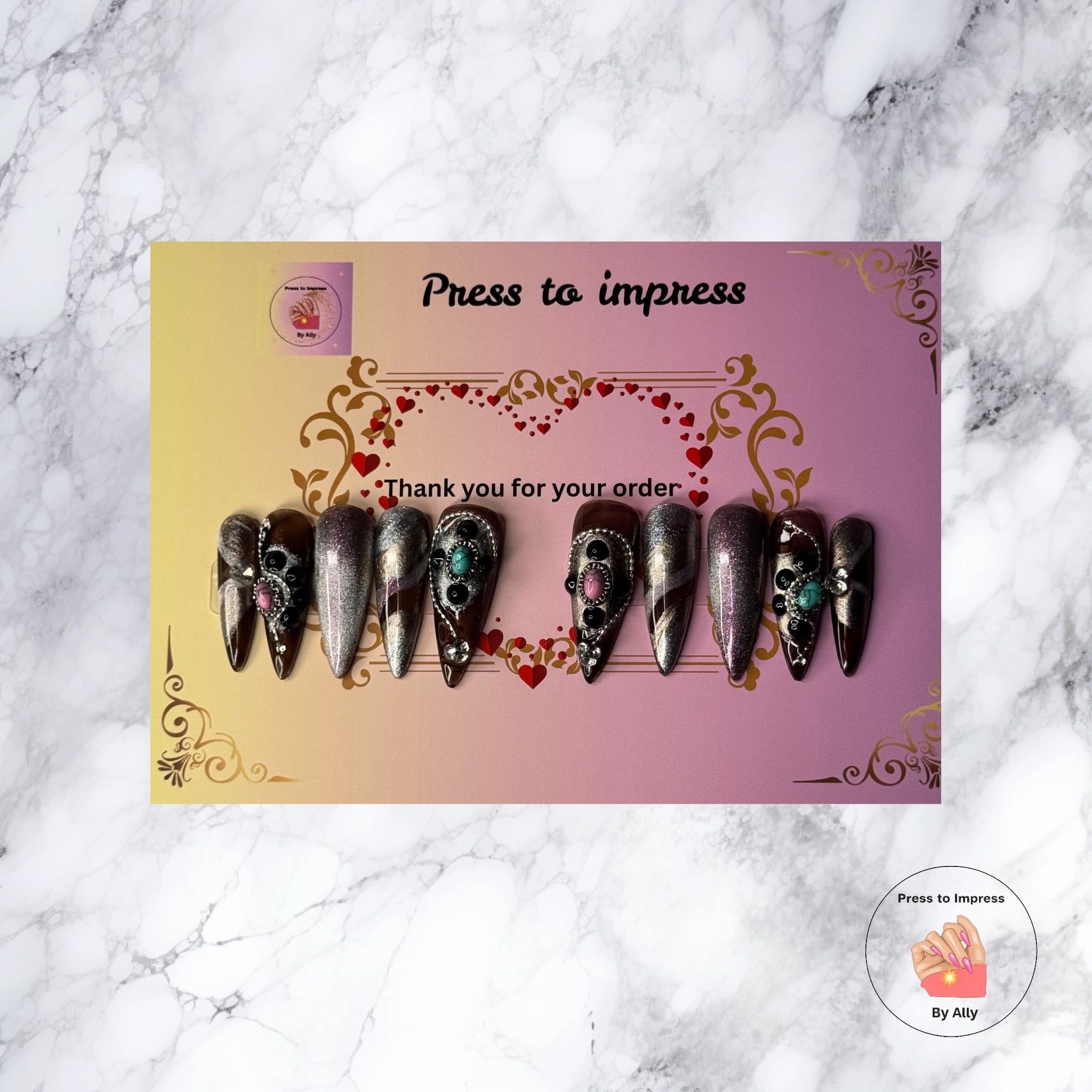 Glamour Gemstones Press to impress