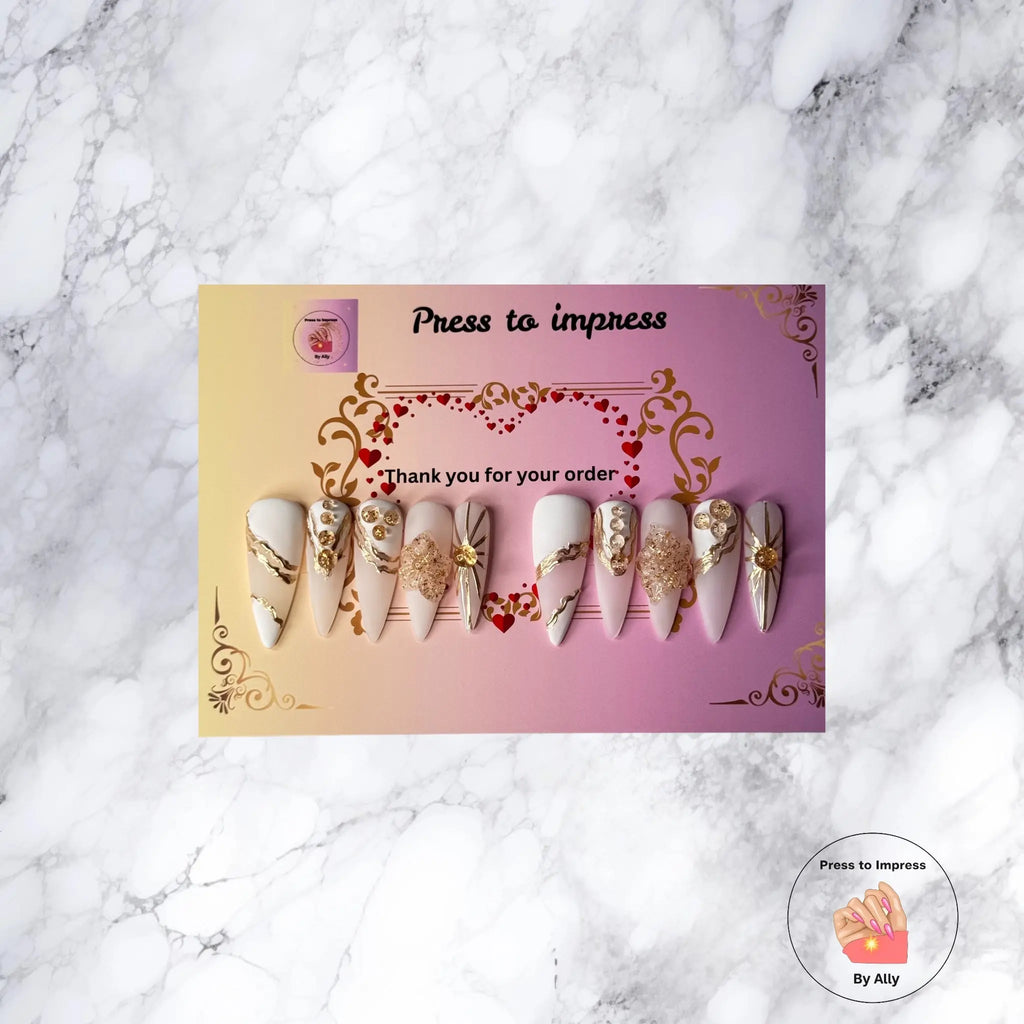 Golden Veins Press to impress