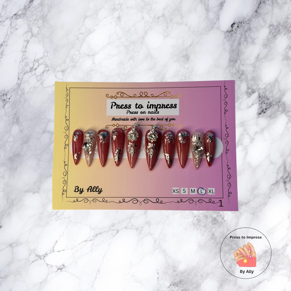 Imperial Garnet Press to impress