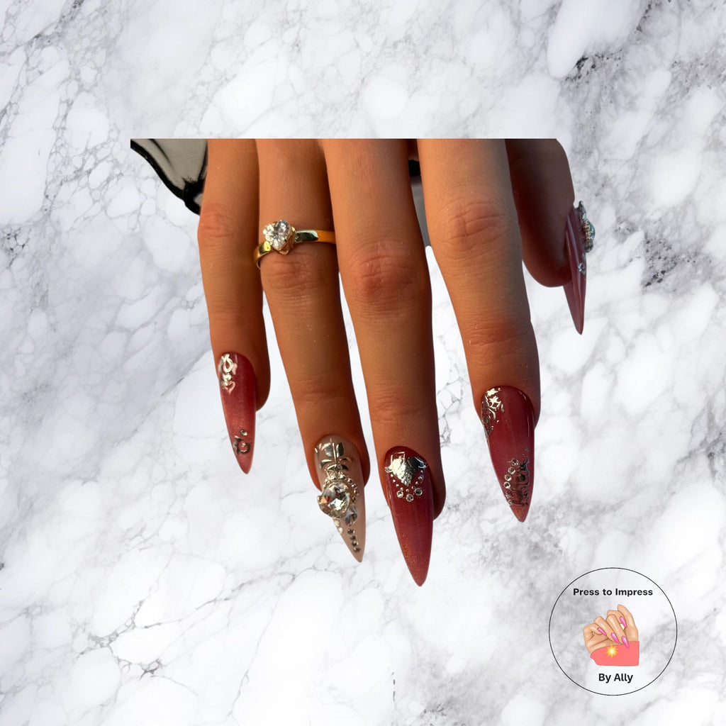 Imperial Garnet Press to impress