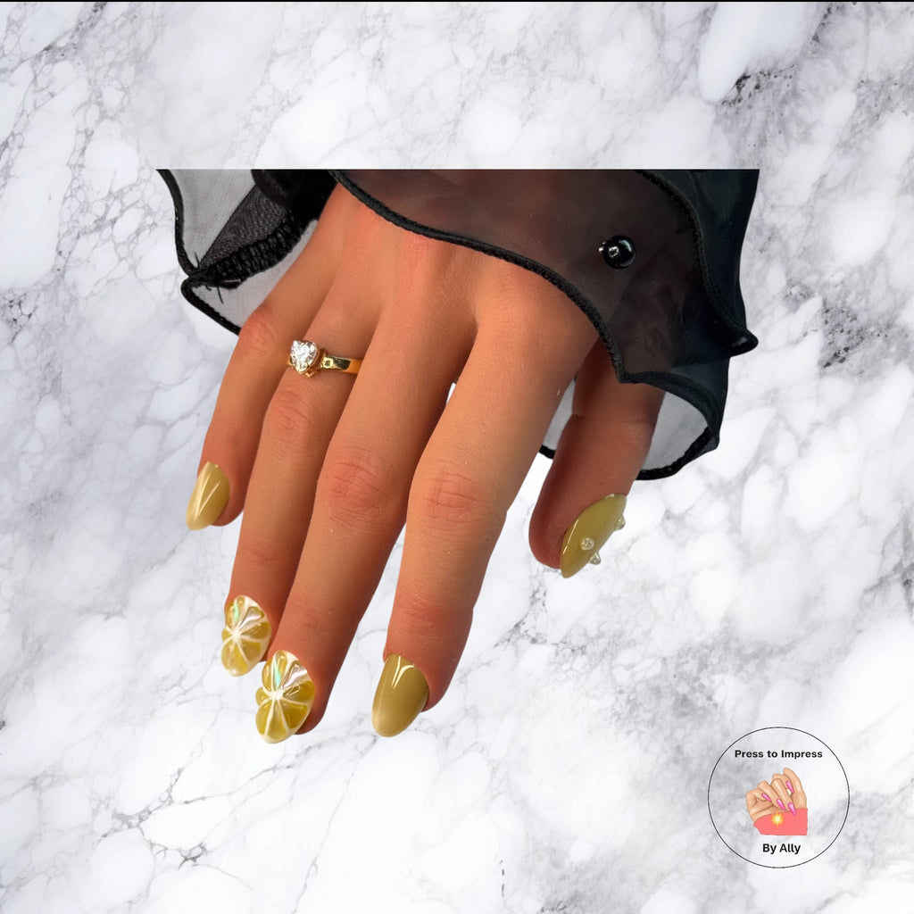 🍋 “Golden Citrus Sparkle” Press to impress