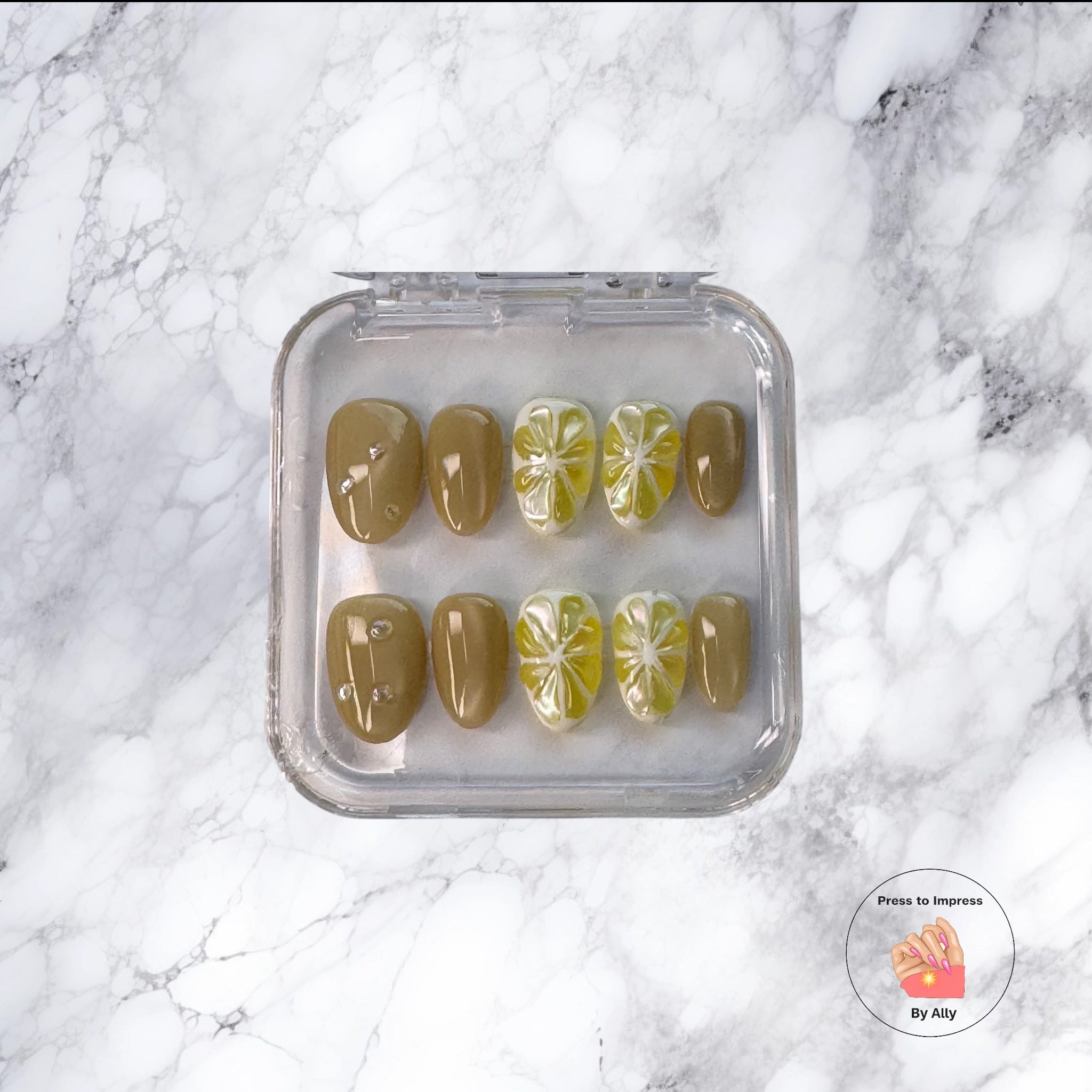 🍋 “Golden Citrus Sparkle” Press to impress