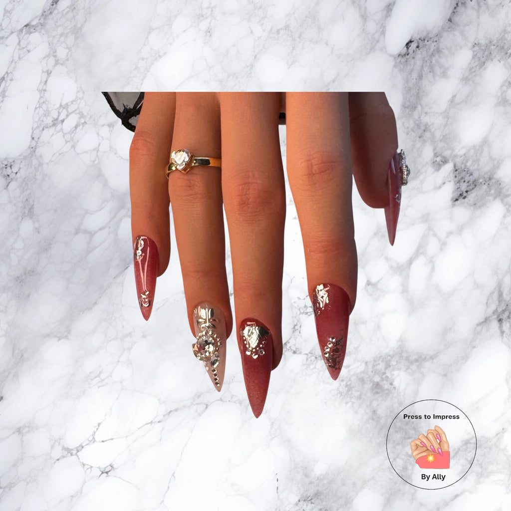 Imperial Garnet Press to impress