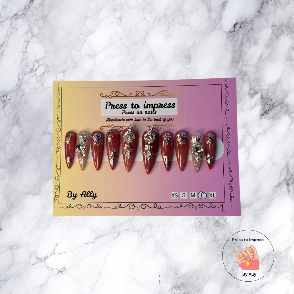 Imperial Garnet Press to impress