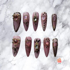 Lavender Princess - 3D Hearts & Gemstone Accents Press to impress