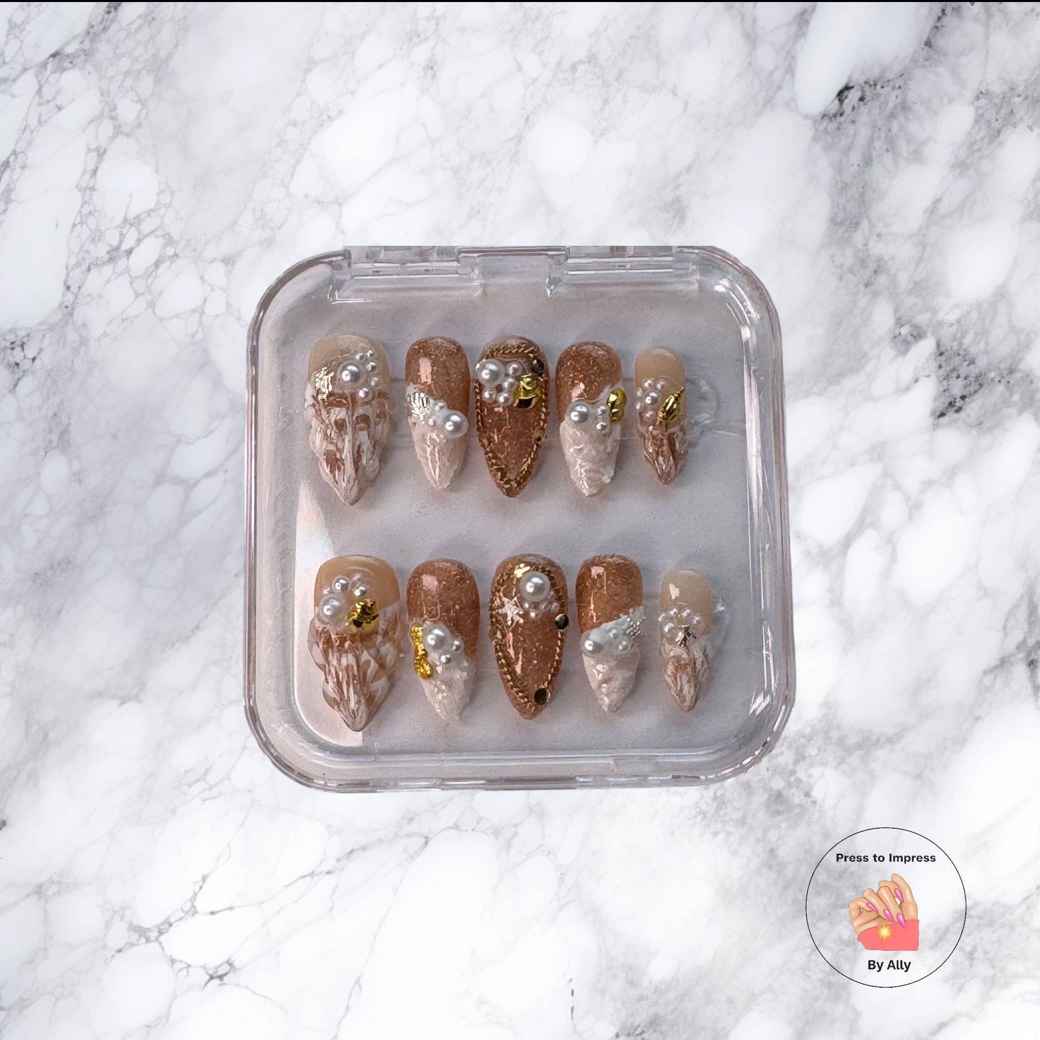 Golden Luxe Pearl Press to impress