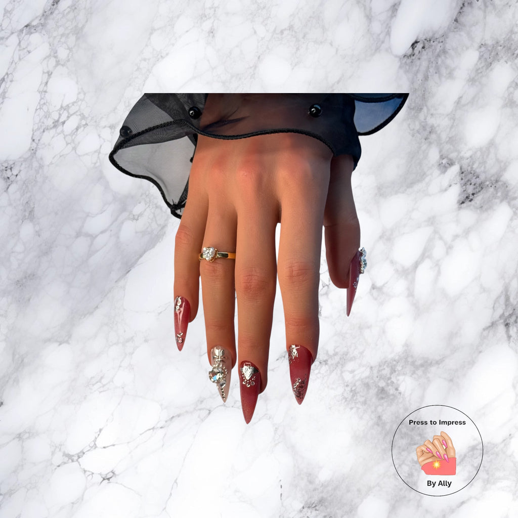 Imperial Garnet Press to impress