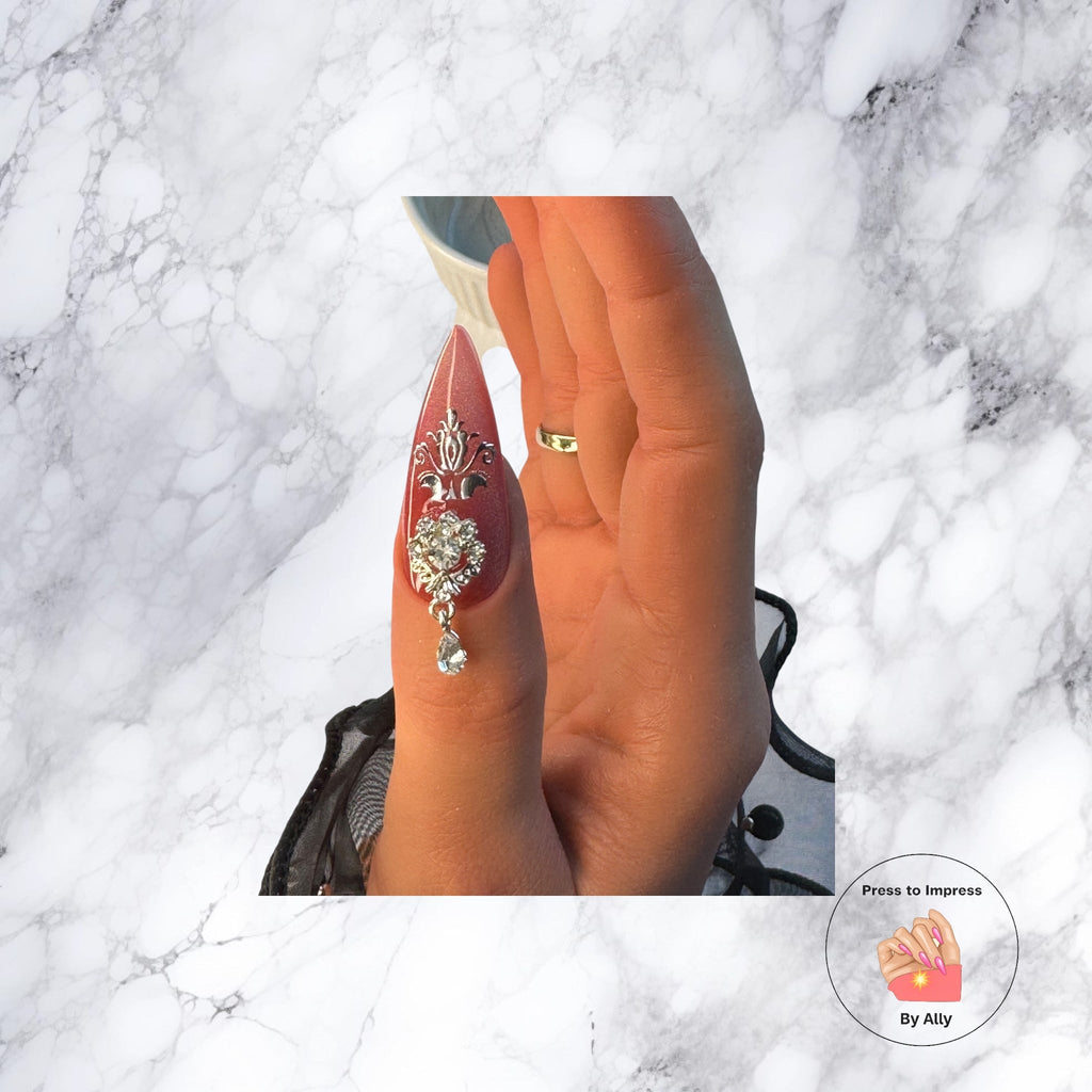 Imperial Garnet Press to impress