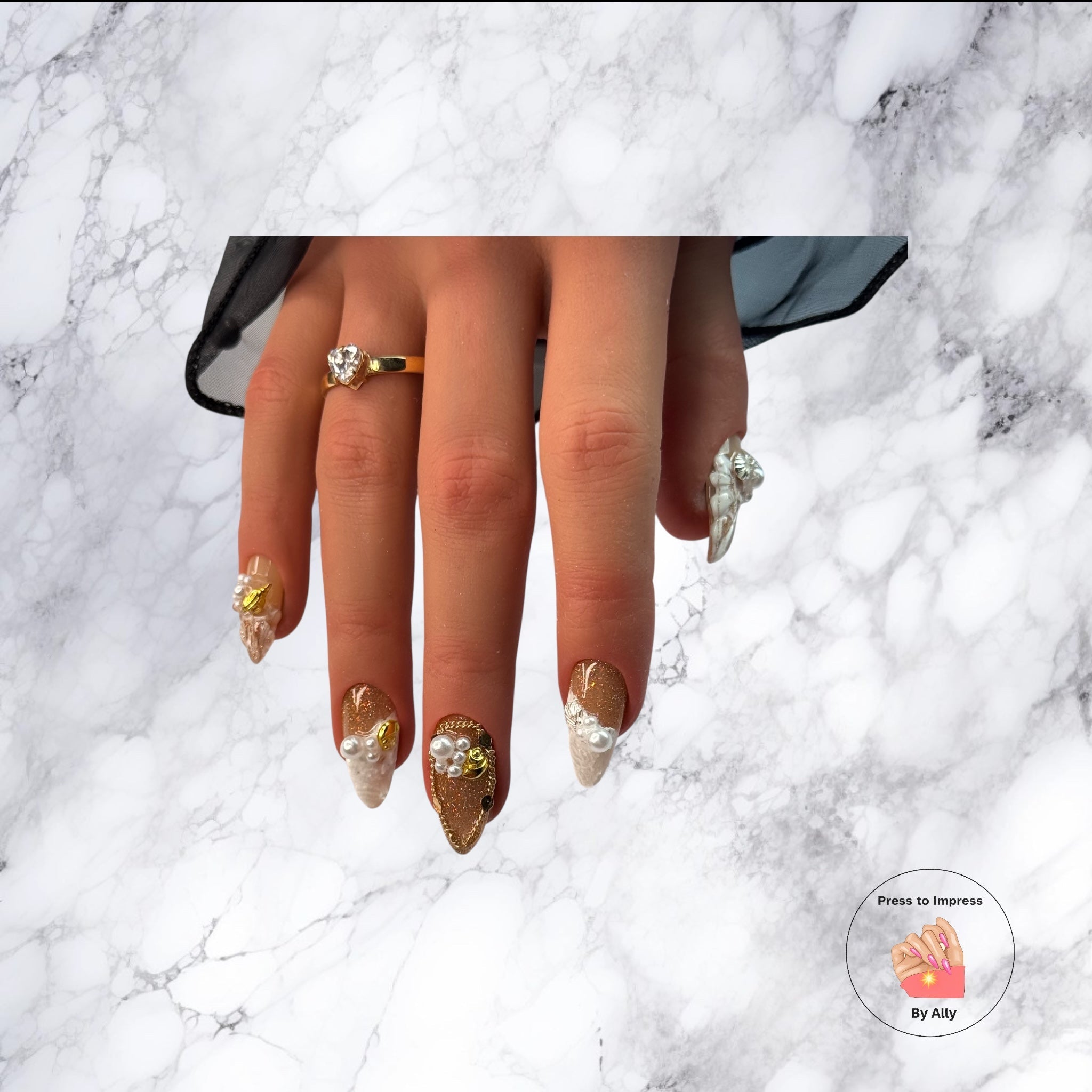 Golden Luxe Pearl Press to impress