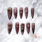 Lavender Princess - 3D Hearts & Gemstone Accents Press to impress