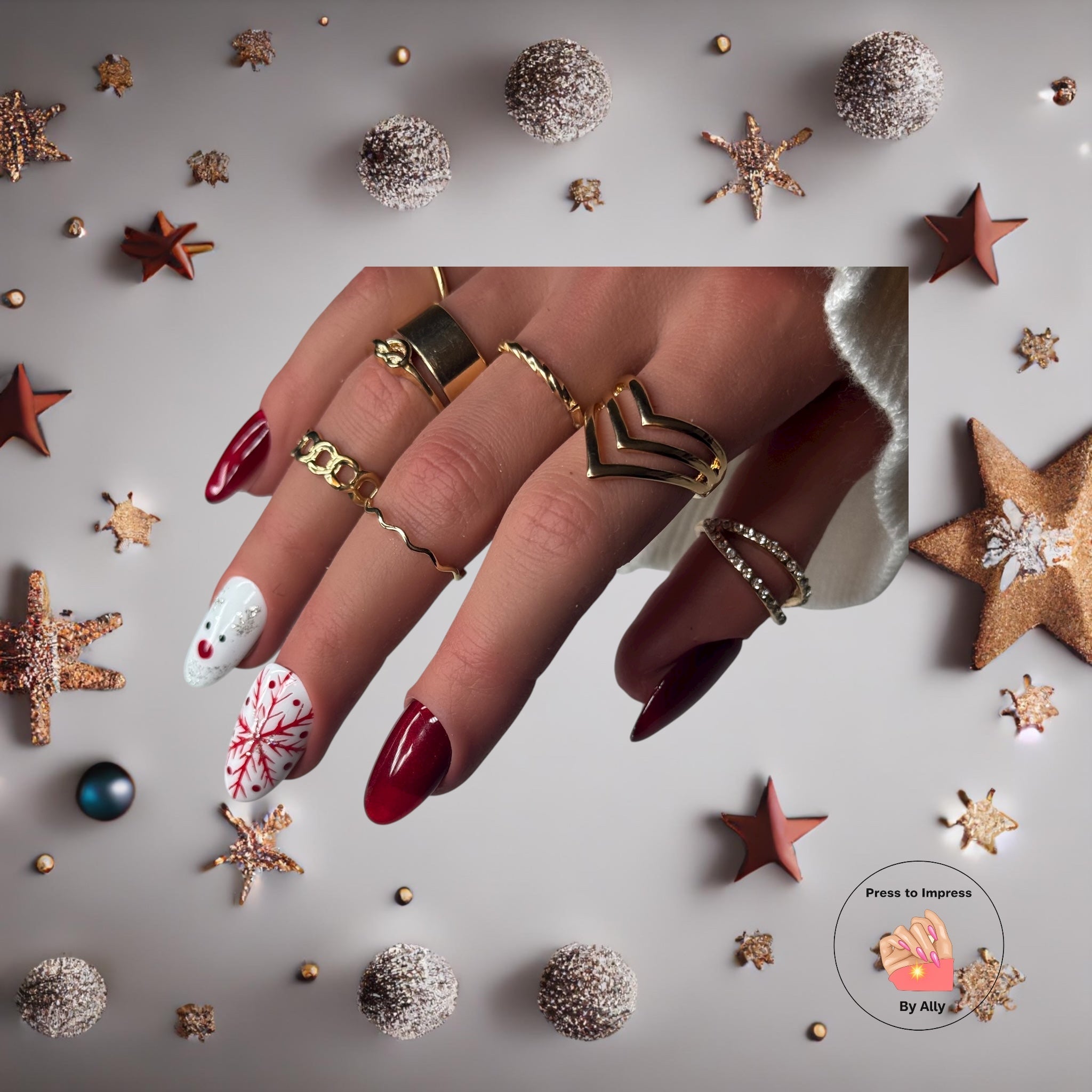 Ruby Reindeer Glow Press to Impress