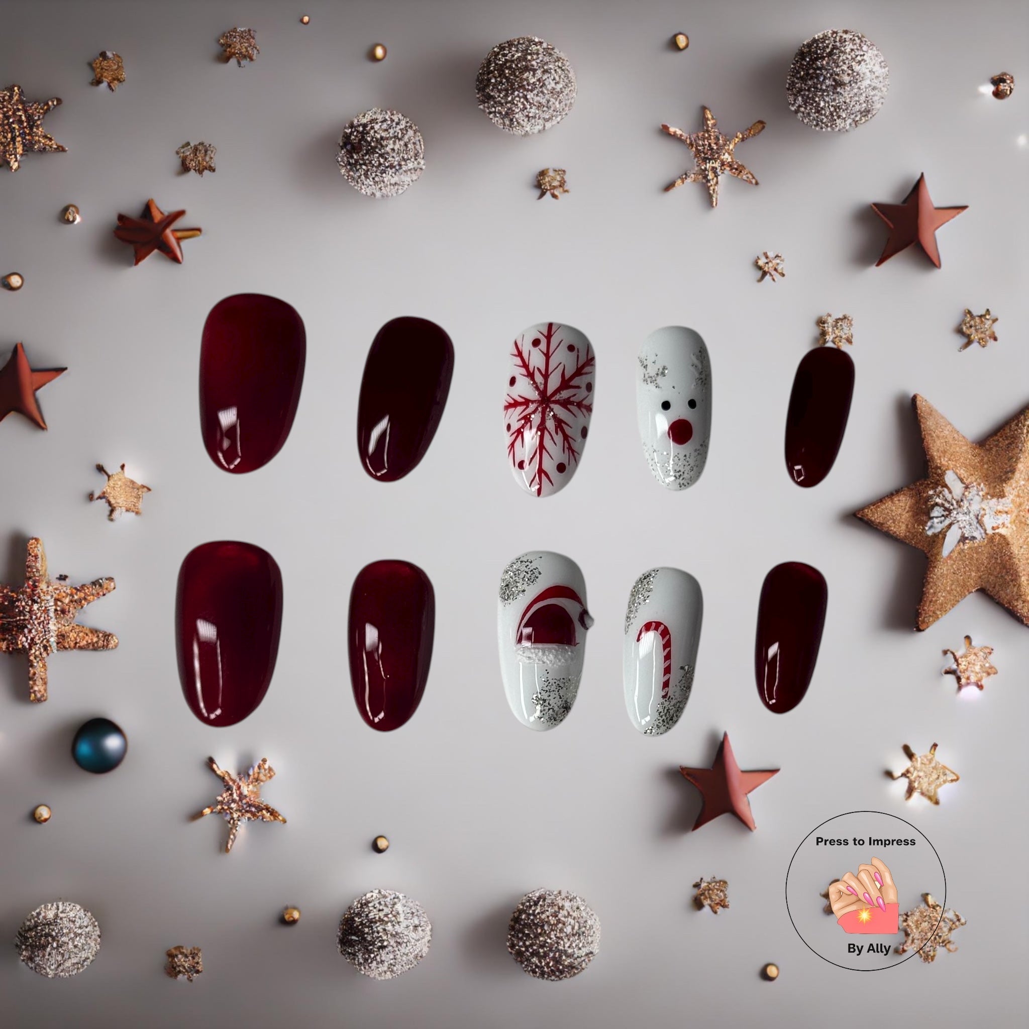 Ruby Reindeer Glow Press to Impress