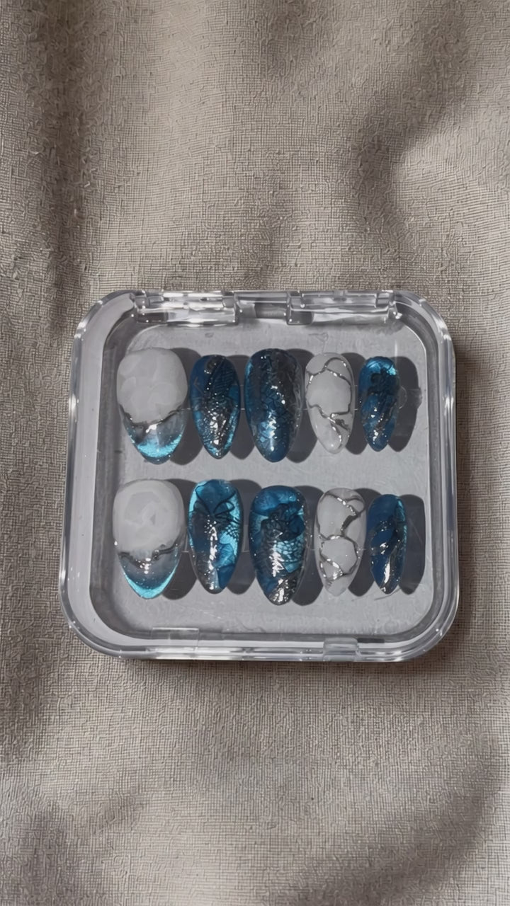 Midnight Tide Press-On Nails